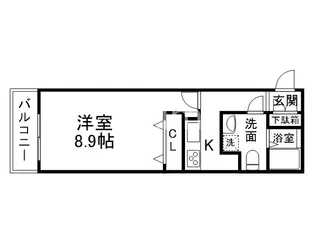 グランドーリアSAIIN高辻【2階】の間取り