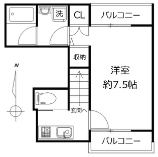 エレノア【2階】の間取り