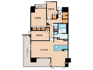 ローレルコート星が丘元町【3階】の間取り