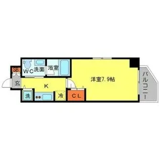 アーデン堺筋本町【6階】の間取り