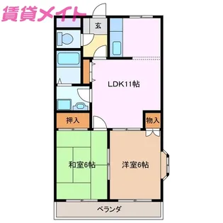 ロイヤルヒルズ21【2階】の間取り