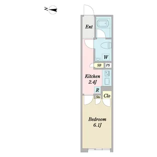 スペックレジデンス戸越ヒルズ【3階】の間取り