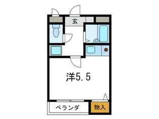 ガロ-ド岡本【2階】の間取り