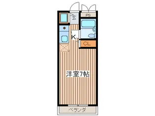 フレ-ル南林間【3階】の間取り