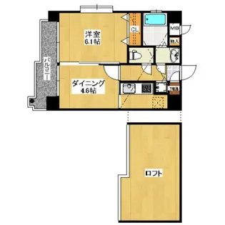 プティソール博多【7階】の間取り