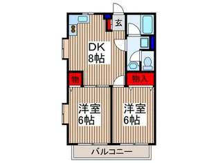 クラルテ元町【2階】の間取り