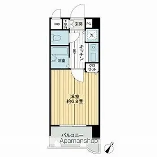 ライオンズマンション小倉駅南第3【8階】の間取り