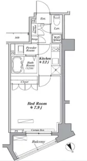 ハラスパジオB.P【5階】の間取り