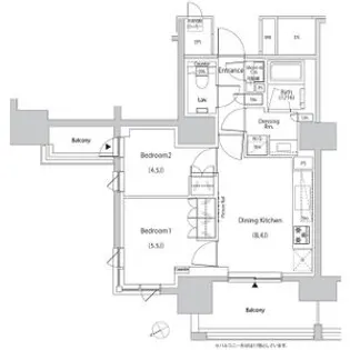 ザ・パークハビオ目白タワー【18階】の間取り