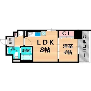 LaCASA京橋【7階】の間取り