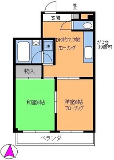 コーポハラブン【3階】の間取り