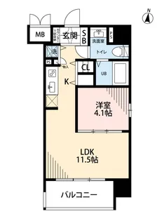 サヴォイフェアリー・パーク【12階】の間取り