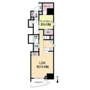 セレニテフラン本町【7階】の間取り