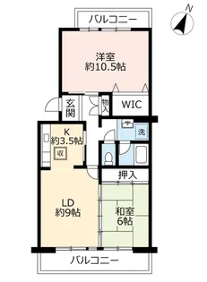 UR鈴の宮【2階】の間取り