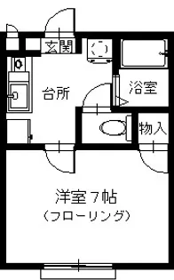 ナイスヴィレジ【1階】の間取り