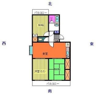 サンシャイン門池【1階】の間取り