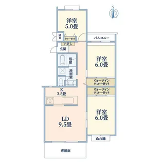 サニータウン茅ヶ崎2【1階】の間取り