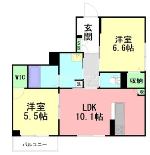 レジデンシア湘南茅ヶ崎【1階】の間取り