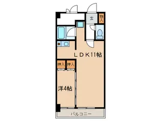 X・OVER21【5階】の間取り