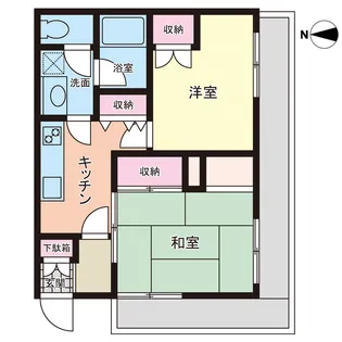 ファミール糸田【3階】の間取り