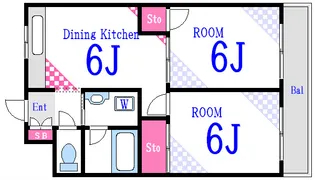 市川第3マンション【5階】の間取り