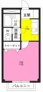 コーポライフながまち【1階】の間取り