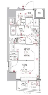 クレイシアIDZ上野【10階】の間取り