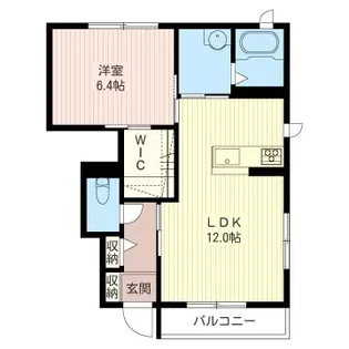 シャーメゾンピスタA【1階】の間取り
