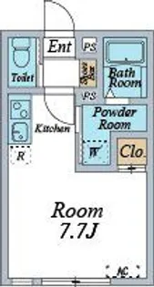 OTS新検見川【1階】の間取り