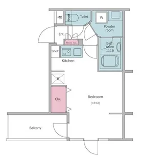 レジディア世田谷若林【2階】の間取り