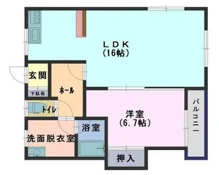 モキュール【2階】の間取り