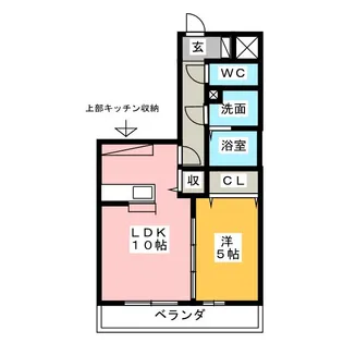 K-Room平子【3階】の間取り