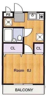 シャトレ和栄【2階】の間取り