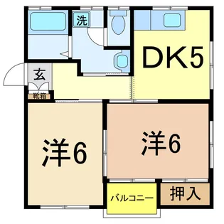 レジデンスケント【2階】の間取り