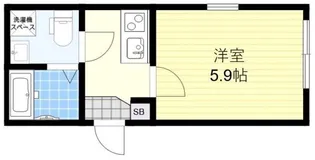シアターハウス坂下【1階】の間取り