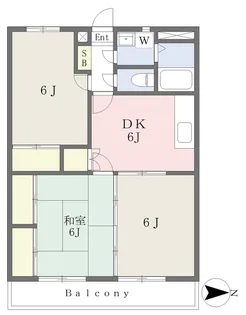 アール・クリエイト星が丘【1階】の間取り