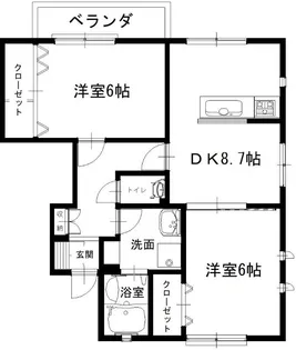 ルネス吉岡54号地【1階】の間取り