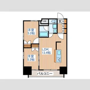 アルモニー勾当台公園【11階】の間取り