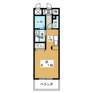 エクセラ志賀本通【8階】の間取り