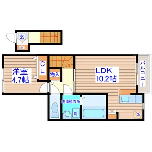 TopRangeARAI【2階】の間取り