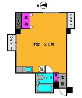 メゾンポルト【4階】の間取り