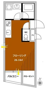 シグマ柿の木坂【5階】の間取り