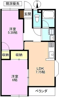山口マンション【1階】の間取り