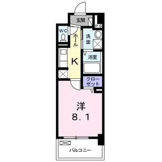 グレース東淀川【4階】の間取り