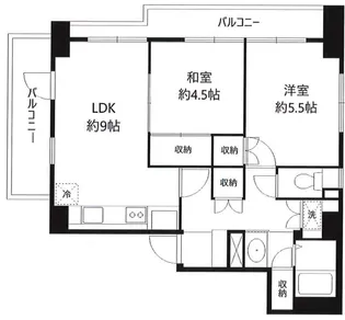 グランコールス東北沢【3階】の間取り