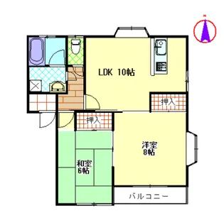 アーバン佐藤II【2階】の間取り