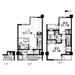 オープンレジデンス高輪台の間取り