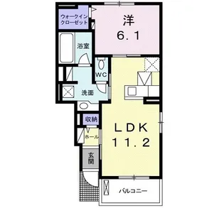 インプレス【1階】の間取り
