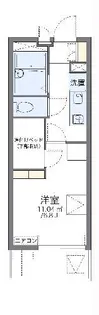 レオパレスヴィクトリア【3階】の間取り