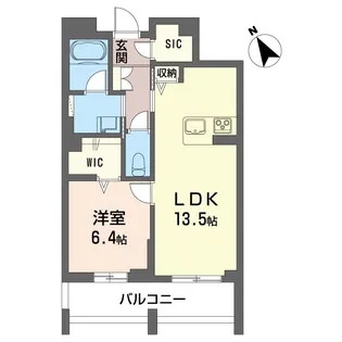 グラストン【1階】の間取り